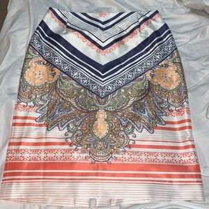 Antonio Melani Scarf lined Skirt Size 4